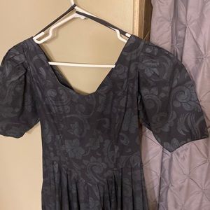 Vintage 80's black Laura Ashley Dress